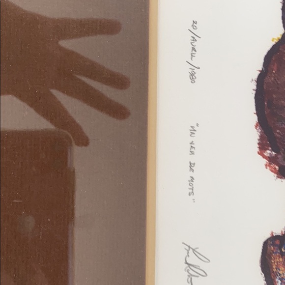 LUC ROBERT un jeu de mots original numbered print framed artwork - Picture 3 of 4